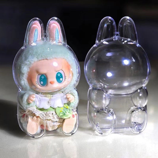 Labubu Protective Case Cover Transparent Plushie Display