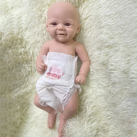 Soft 18 Inch Reborn doll Full Body Platinum silicone