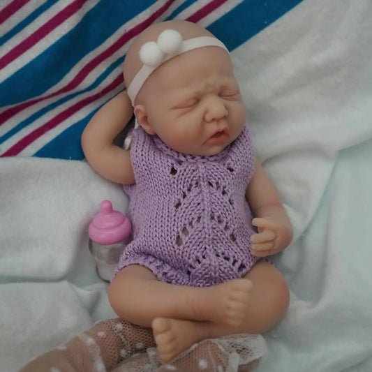 Reborn Baby Dolls 7 Inch Full Body Silicone Doll Boy Mini