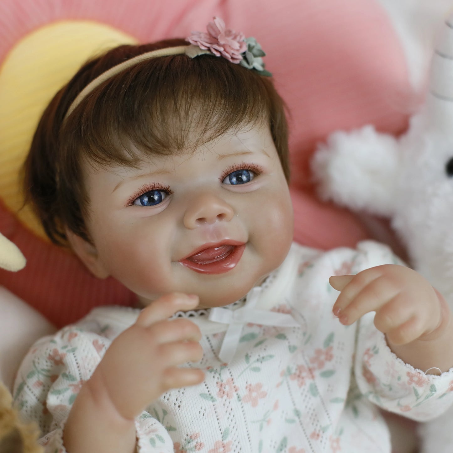 Reborn Baby Doll Girl 18 Inch Realistic Newborn Silicone Baby