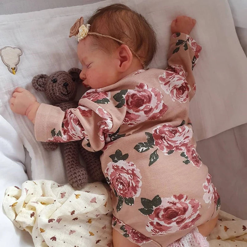 48CM Handmade Reborn Sleeping Rosalie Baby Doll