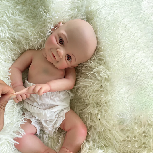 Soft 18 Inch Reborn doll Full Body Platinum silicone