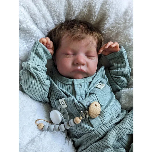 48CM Reborn Baby Doll Asleep Levi