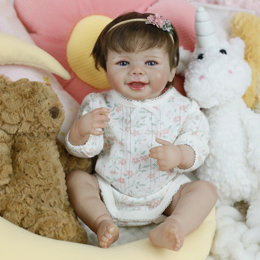 Reborn Baby Doll Girl 18 Inch Realistic Newborn Silicone Baby