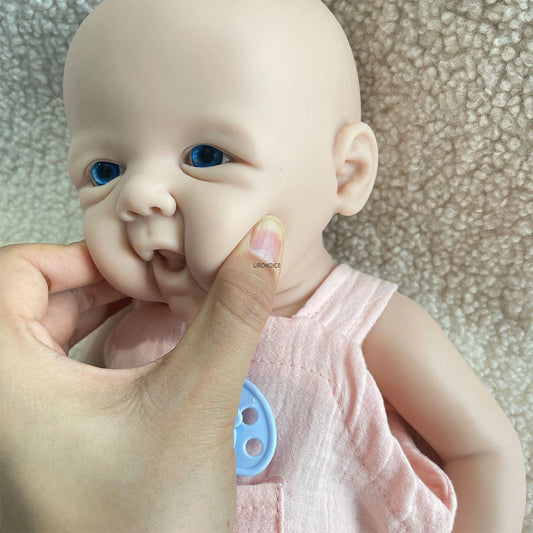 17Inch Soft Lifelike Silicone Reborn Baby Girl Dolls Realistic Skin
