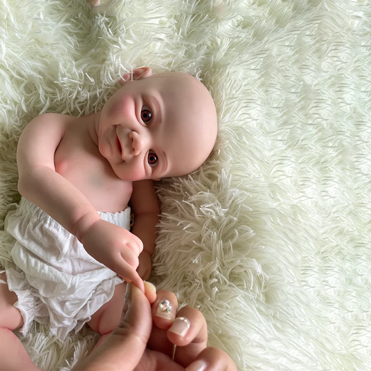 Soft 18 Inch Reborn doll Full Body Platinum silicone