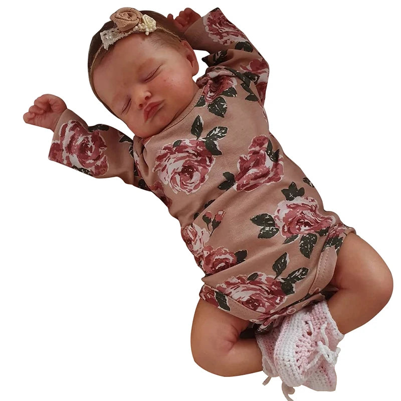 48CM Handmade Reborn Sleeping Rosalie Baby Doll