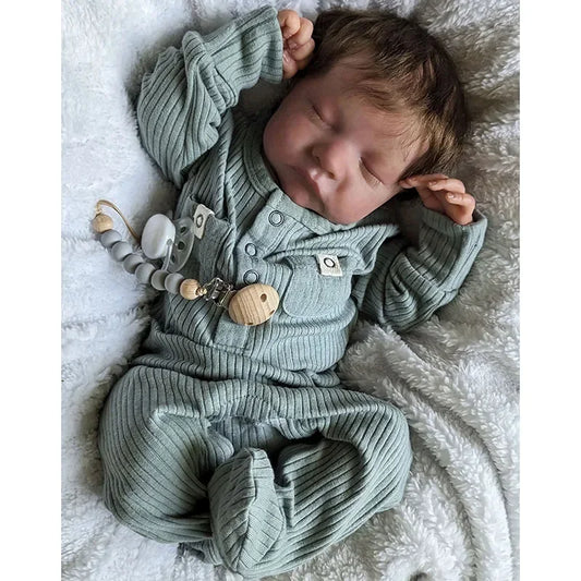 48CM Reborn Baby Doll Asleep Levi