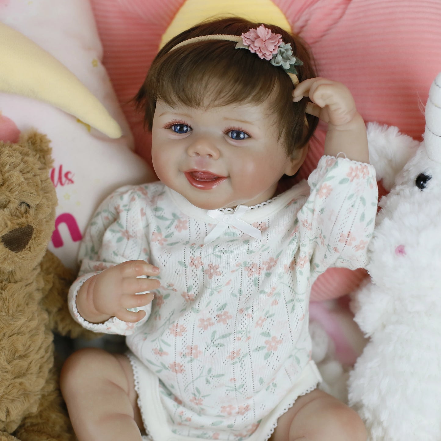 Reborn Baby Doll Girl 18 Inch Realistic Newborn Silicone Baby