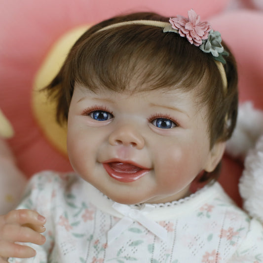 Reborn Baby Doll Girl 18 Inch Realistic Newborn Silicone Baby