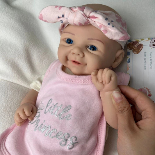 17Inch Soft Lifelike Silicone Reborn Baby Girl Dolls Realistic Skin