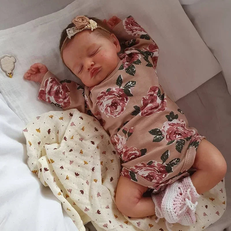 48CM Handmade Reborn Sleeping Rosalie Baby Doll