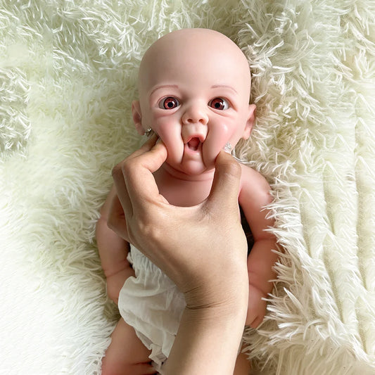 Soft 18 Inch Reborn doll Full Body Platinum silicone