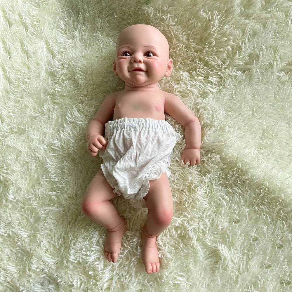 Soft 18 Inch Reborn doll Full Body Platinum silicone